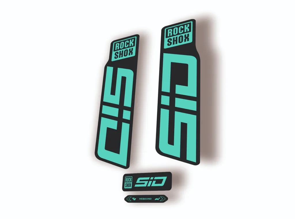 Rock Shox SID 2024 Fork Decal Mountain Bike Cycling Sticker Kit Dolphin - 1