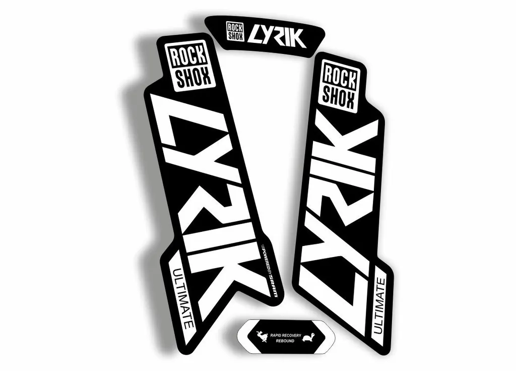Rock Shox Lyrik Ultimate 2020 Fork Decal Bike Cycling Sticker White - 1