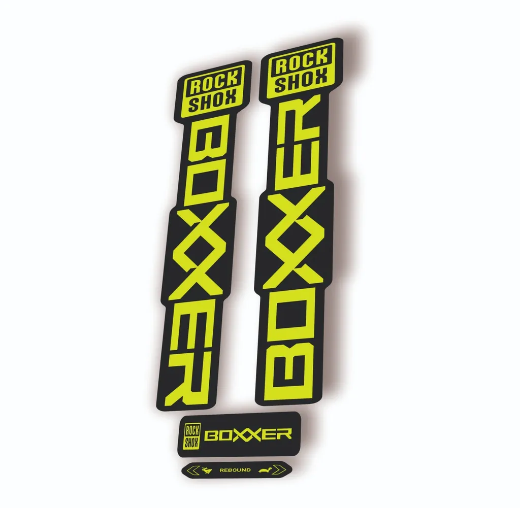 Rock Shox BOXXER 2024 ULTIMATE Mountain Bike Cycling Decal Adhesive Lime Green - 1