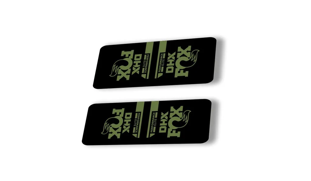 FOX DHX 2022 Performance Elite Rear Shock Suspension Sticker Decal Olive - 1