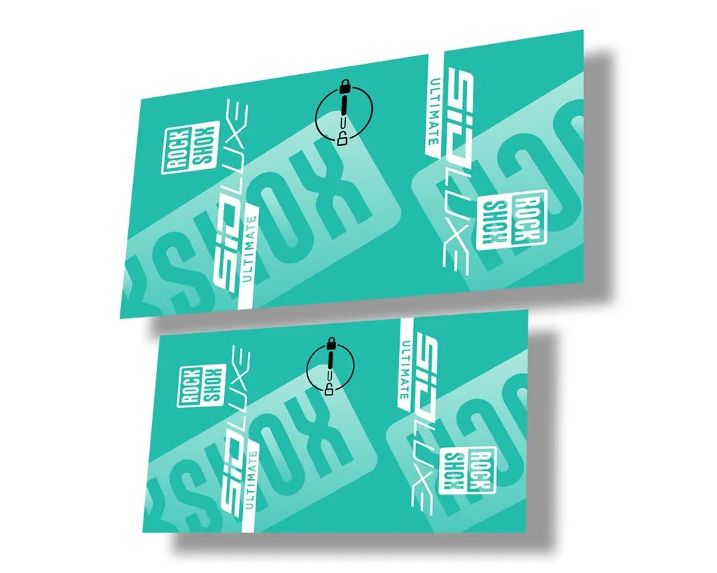 Rock Shox 2021 SID LUXE ULTIMATE Rear Shock Decal Sticker Dolphin - 1
