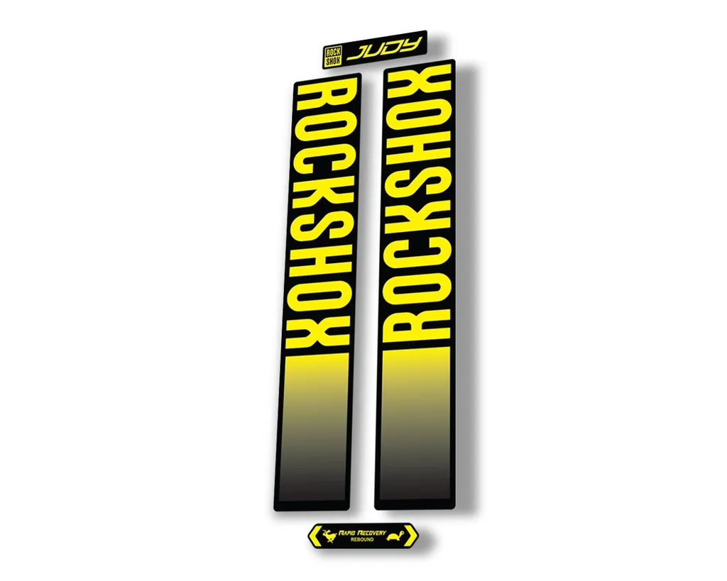 Rock Shox JUDY 2021 Fork Decal Mountain Bike Cycling Sticker Adhesive Yellow - 1