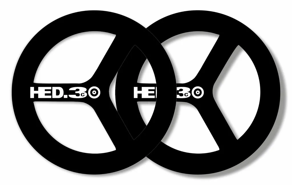 HED.3C Tri-Spoke Rim Wheelset Decal Factory Sticker Vinyl Adhesive White 4Pcs - 1