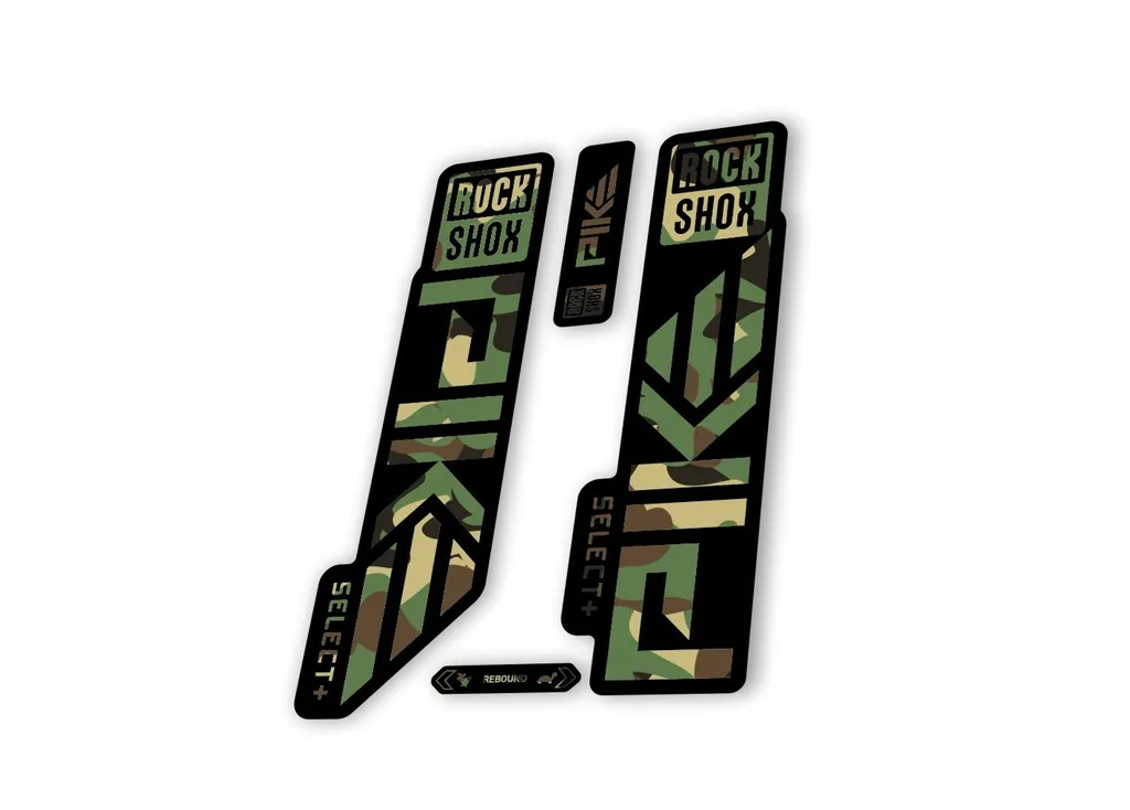 Rock Shox PIKE SELECT + Plus 2023 Mountain Bike Cycling Decal Sticker Camo - 1