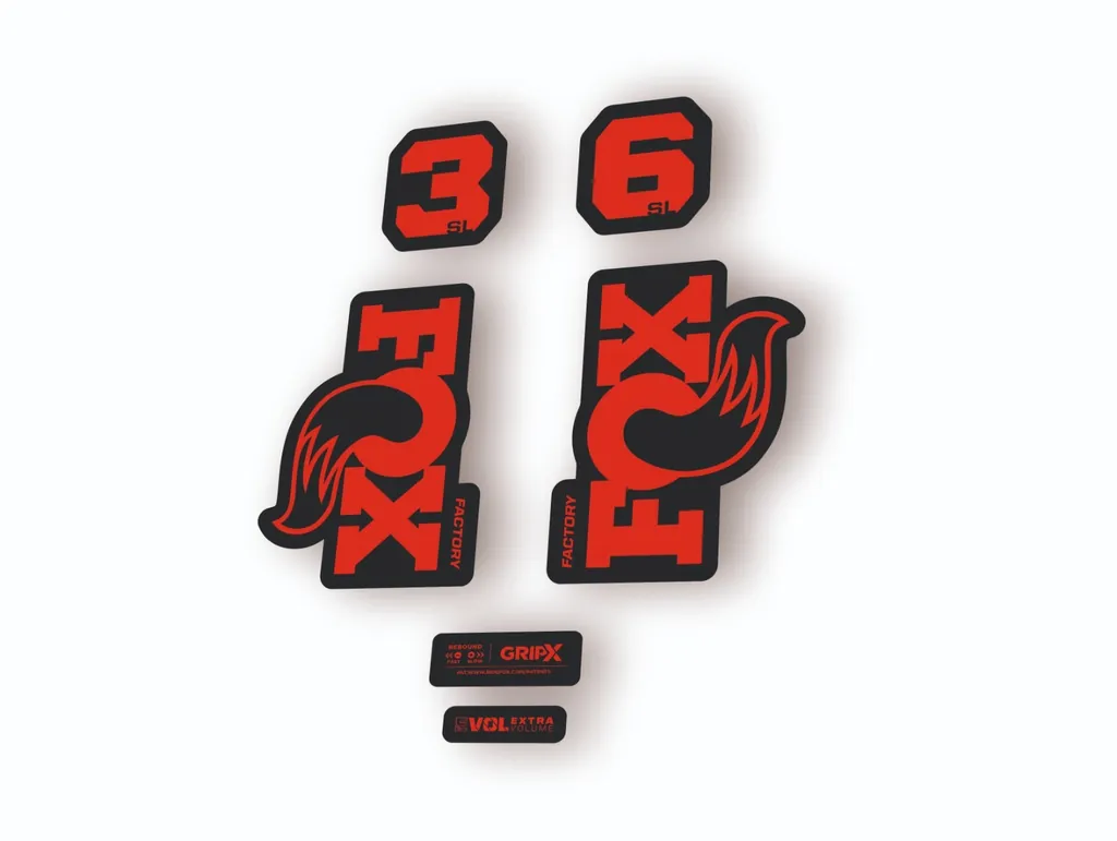 FOX 36 SL Factory 2026 Fork Decal Suspension Sticker Adhesive Red - 1