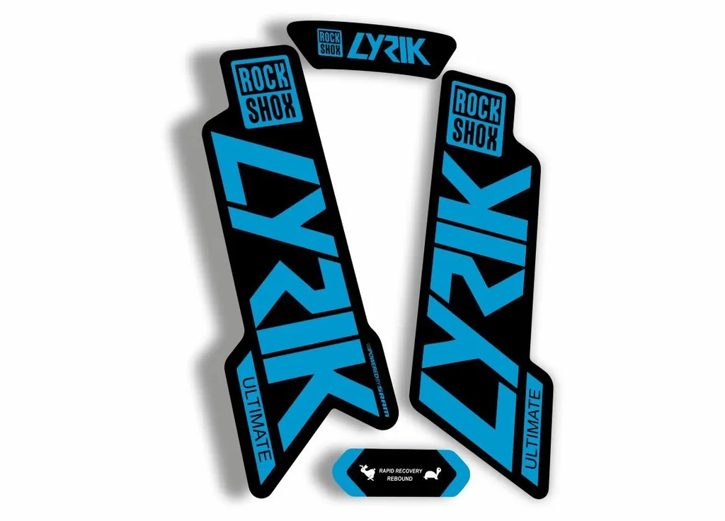 Rock Shox Lyrik Ultimate 2020 Fork Decal Bike Cycling Sticker Blue - 1