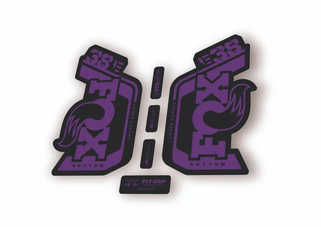 Fox 38 Rhythm E Bike 2024 Fork Suspension Factory Decal Sticker Adhesive Purple - 1