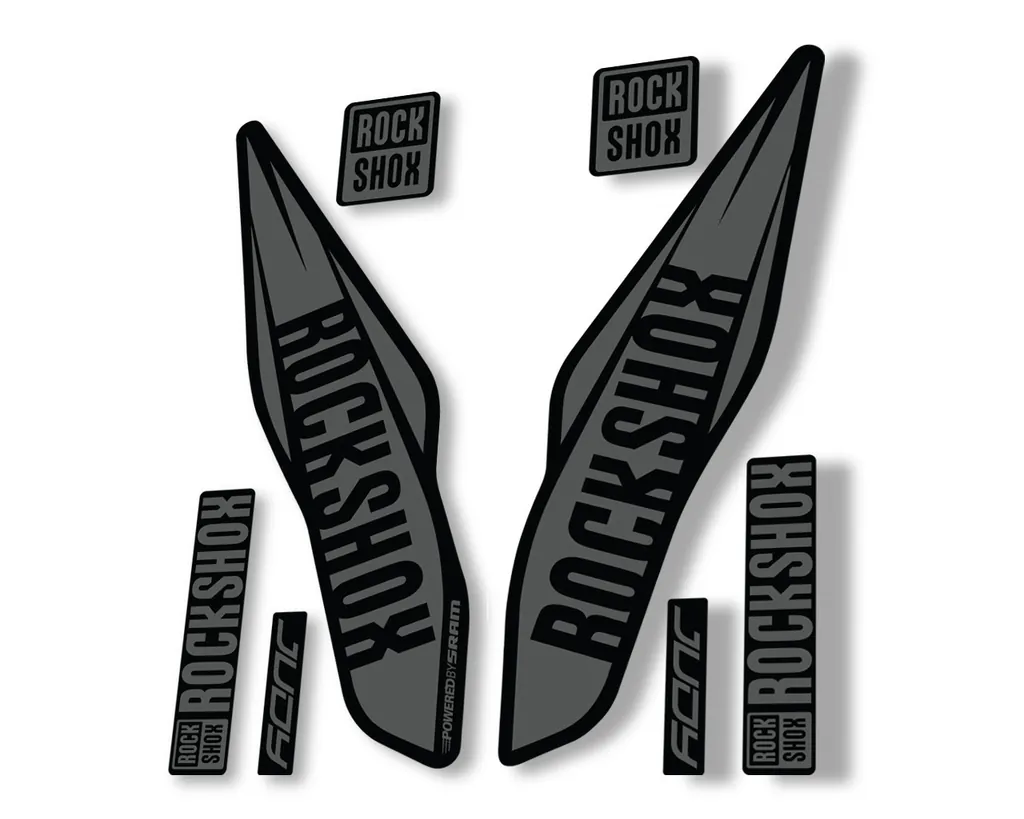Rock Shox Judy 2017 Fork Decal Bike Cycling Sticker Adhesive Gray - 1