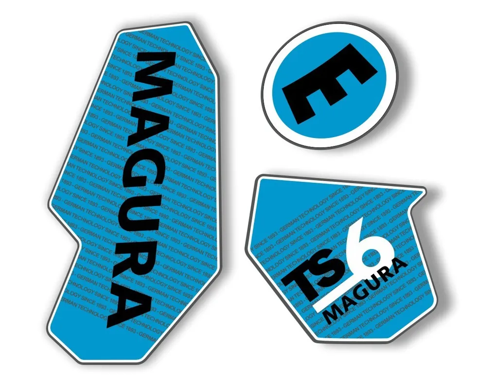 MAGURA TS6 Suspension Decal Kit Sticker Adhesive Aufkleber Blue - 1