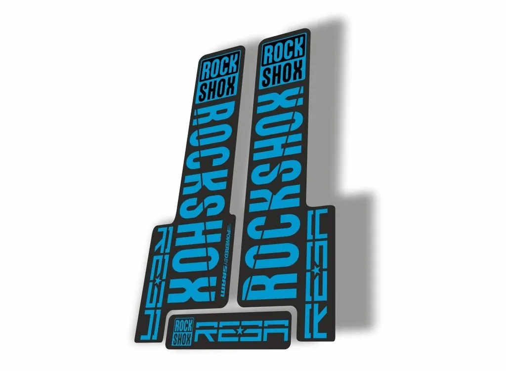Rock Shox REBA 2018 Fork Decal Mountain Bike Cycling Sticker Adhesive Blue - 1