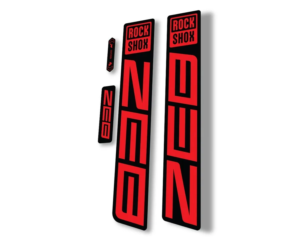 Rock Shox ZEB R 2021 Mountain Bike Cycling Decal Sticker Adhesive Red - 1