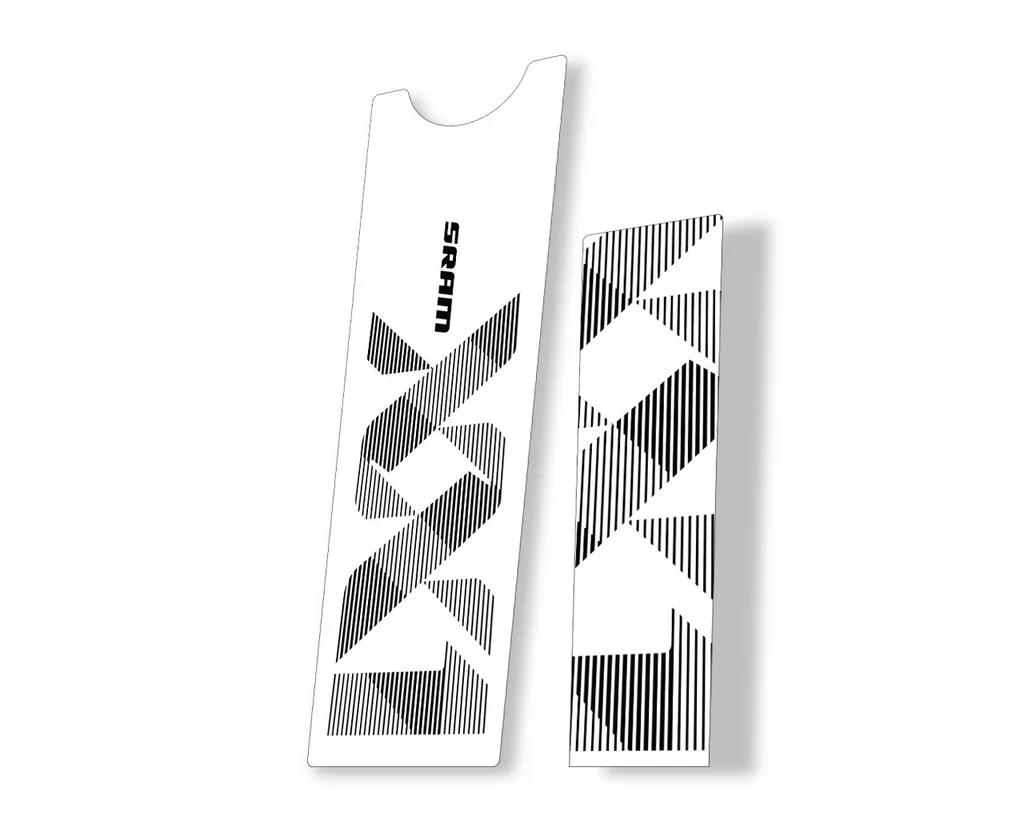 Crank Set Stickers Decals MTB Sram XX1 Eagle Dub 2018 Bicycle 2Pcs Black - 1