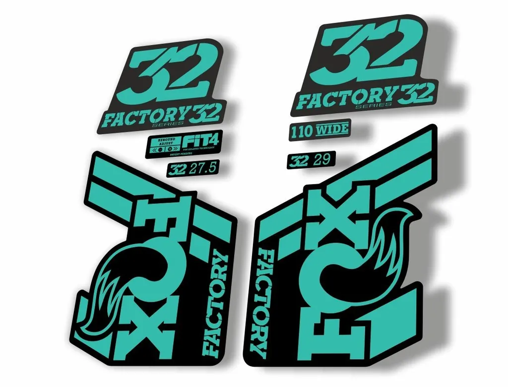 FOX 32 Float 2018-19 Forks Suspension Factory Decals Stickers Adhesive Dolphin - 1