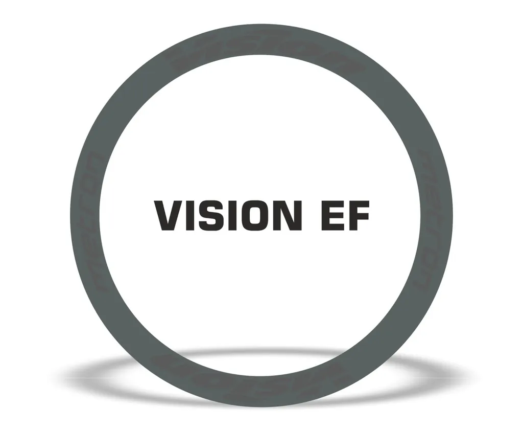 Vision Metron EF Road Bike Rim Decal Wheel Sticker Set Adhesive Gray - 1