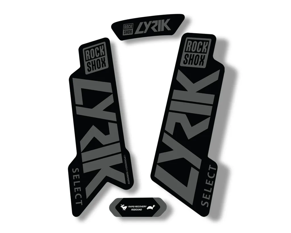 Rock Shox LYRIK SELECT 2020 Fork Decal Mountain Bike Cycling Sticker Gray - 1