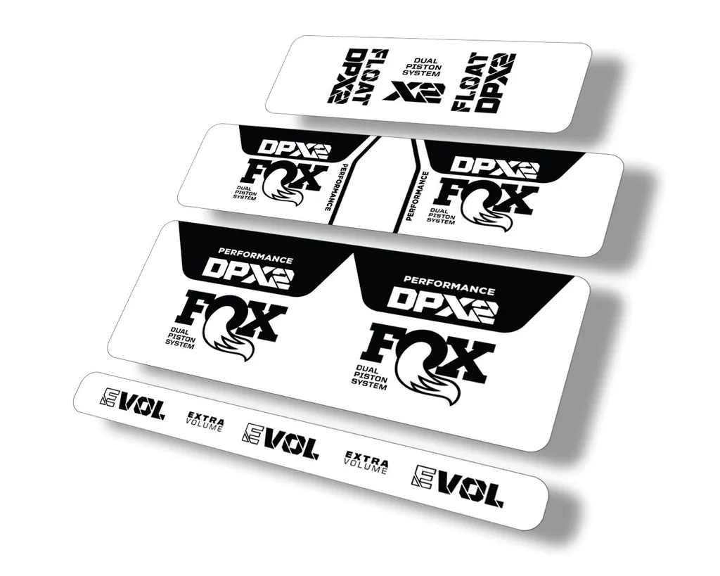 FOX Float DPX2 2021 Performance Rear Shock Suspension Sticker Decal Black - 1