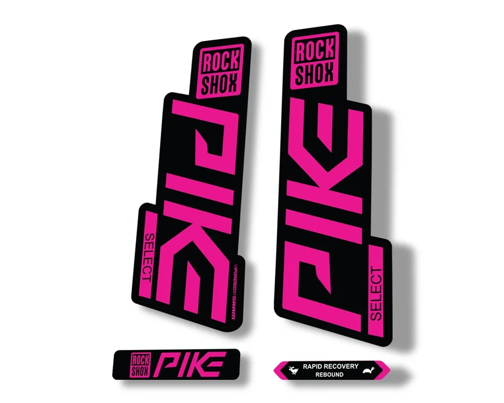 Rock Shox PIKE SELECT 2020 Fork Decal Mountain Bike Cycling Sticker Pink - 1