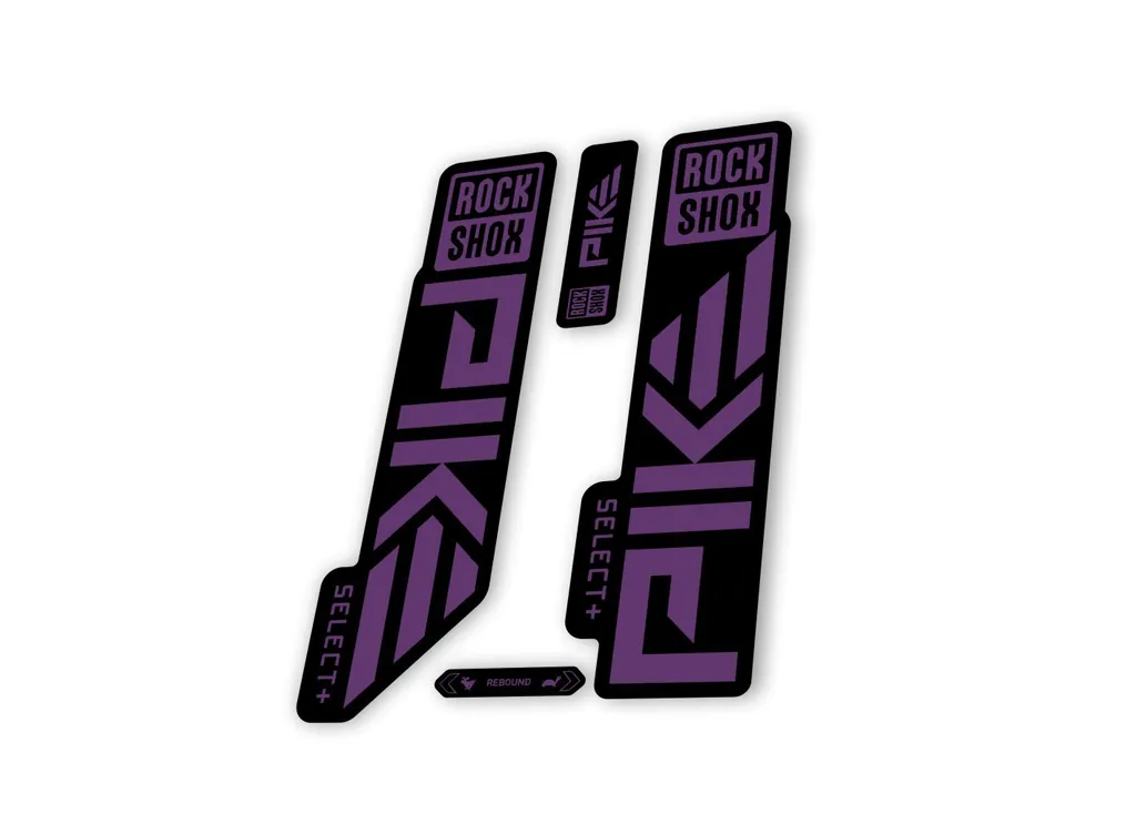 Rock Shox PIKE SELECT + Plus 2023 Mountain Bike Cycling Decal Sticker Purple - 1