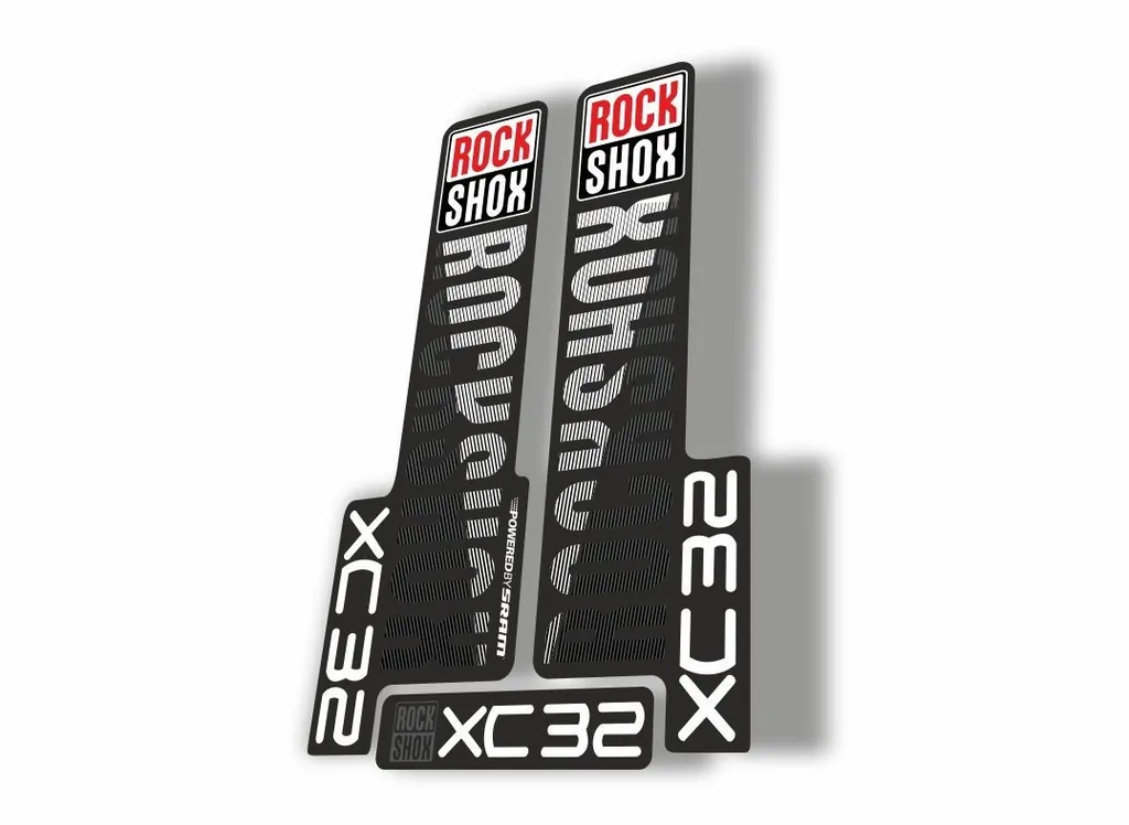Rock Shox XC32 2018 Fork Decal Mountain Bike Cycling Sticker Adhesive Black - 1
