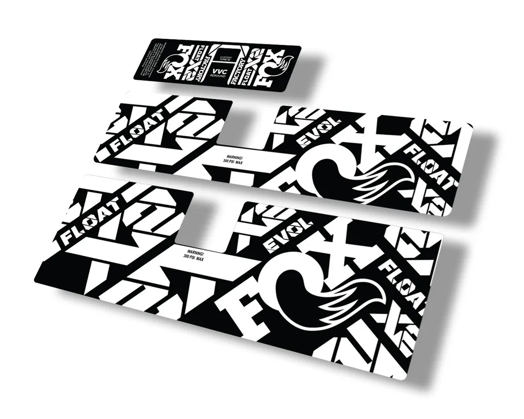 FOX Float X2 2021 Rear Shock Suspension Sticker Factory Decal Full Set White - 1
