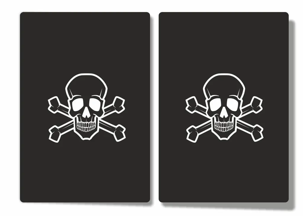 Upper Fork Custom Suspension Bike Decal Stickers Set Adhesive Skull Theme 1 - 1