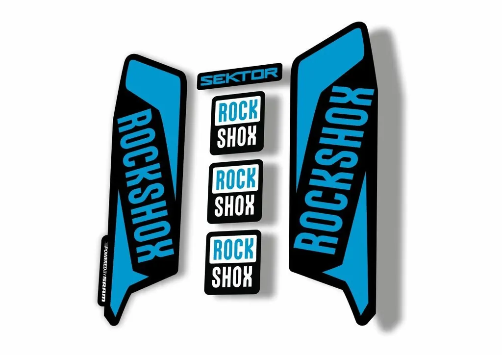 Rock Shox SEKTOR 2016 Fork Decal Mountain Bike Cycling Sticker Adhesive Blue - 1