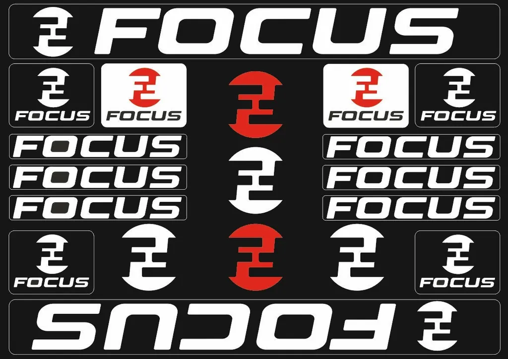 Bicycle Vinyl Frame Stickers – Compatible with FOCUS Bikes – White - 1