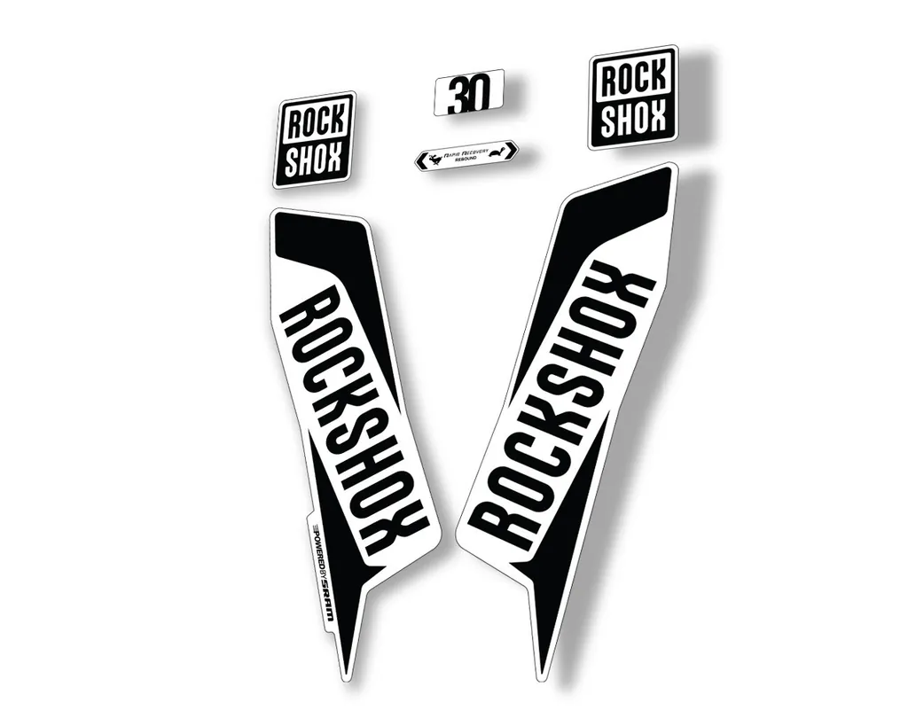 Rock Shox TK 30 2021 Fork Decals Suspension Sticker Adhesive Black - 1
