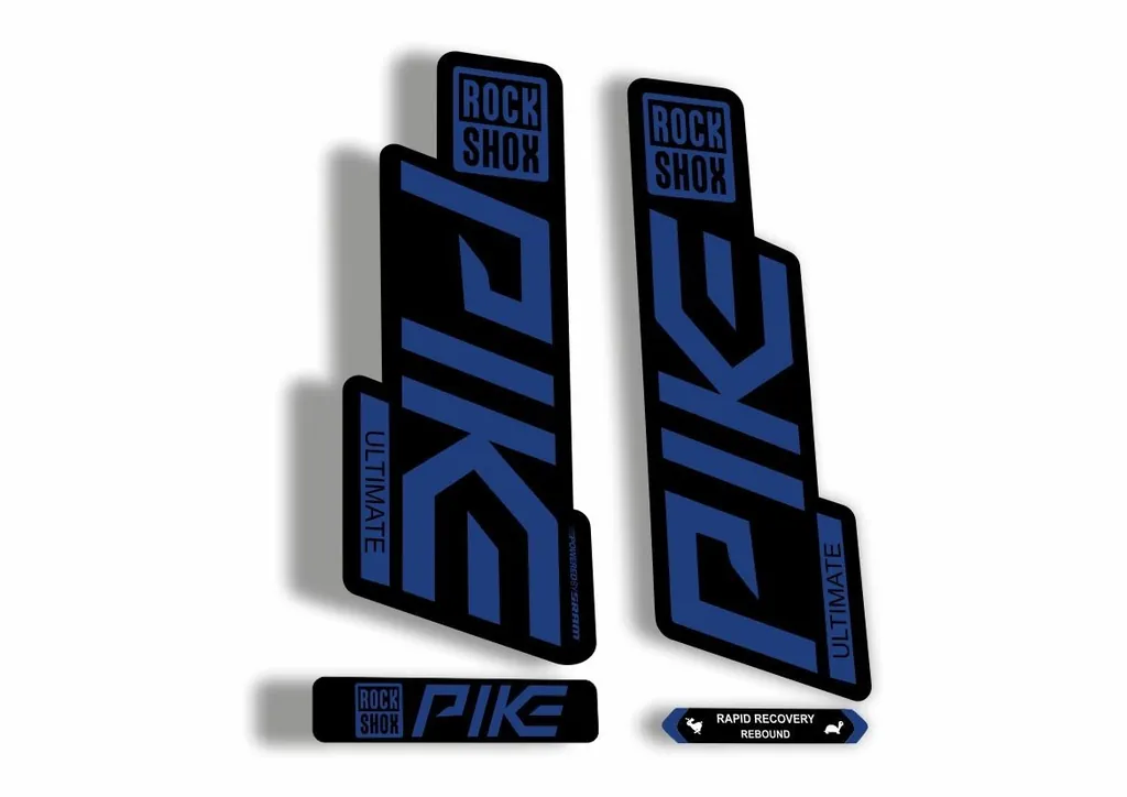 Rock Shox PIKE 2020 ULTIMATE Mountain Bike Cycling Fork MTB Decal Sticker D.Blue - 1
