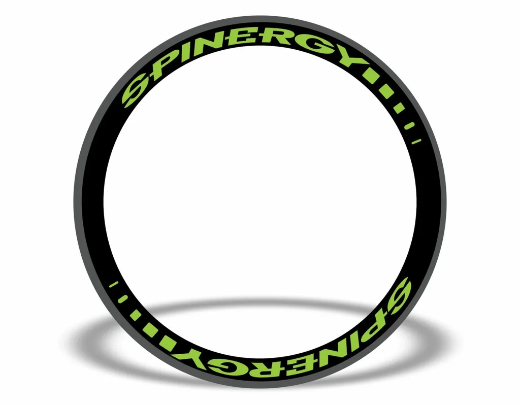 SPINERGY Stealth Rim Wheelset Decal Factory Sticker Vinyl Adhesive Green 8 Pcs - 1