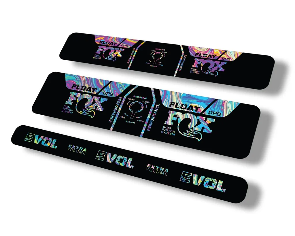 FOX Float DPS 2021 Performance Rear Shock Suspension Sticker Decal Oil Slick 1 - 1