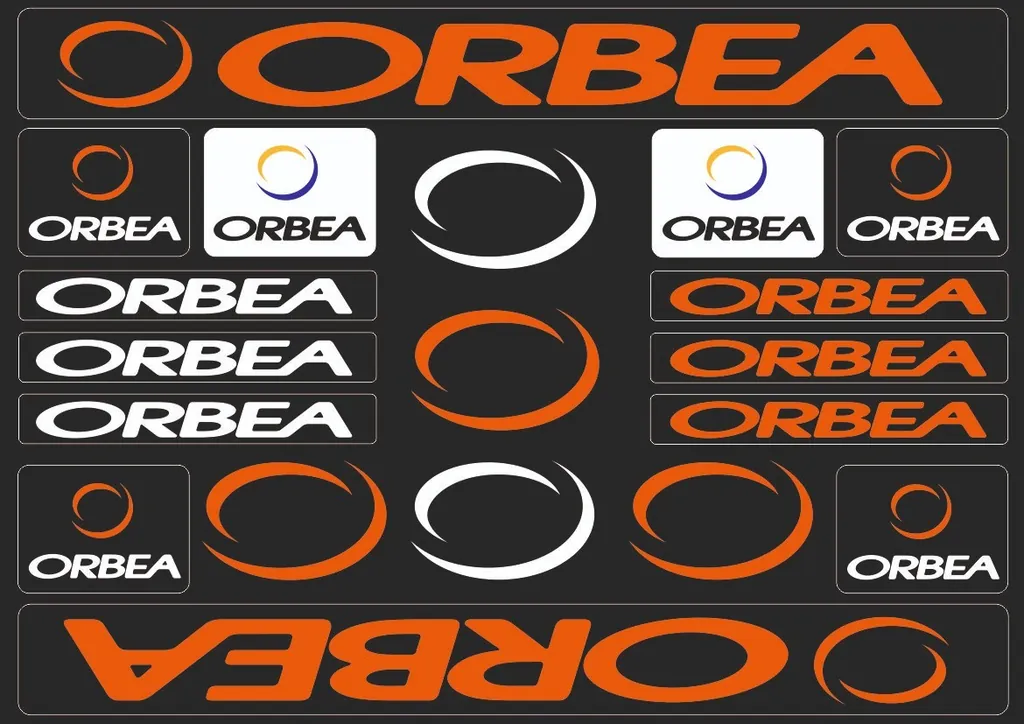 Bicycle Vinyl Stickers – Compatible with ORBEA Bikes – Orange - 1