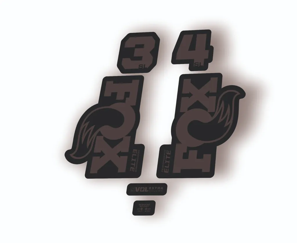 FOX 34 SL Elite Performance 2026 Fork Factory Decal Sticker Adhesive Gray - 1