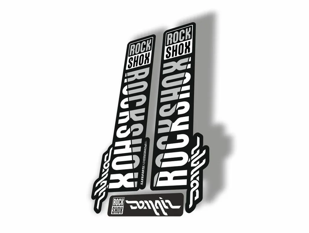 Rock Shox DOMAIN 2018 Fork Decal Mountain Bike Cycling Sticker Adhesive White - 1