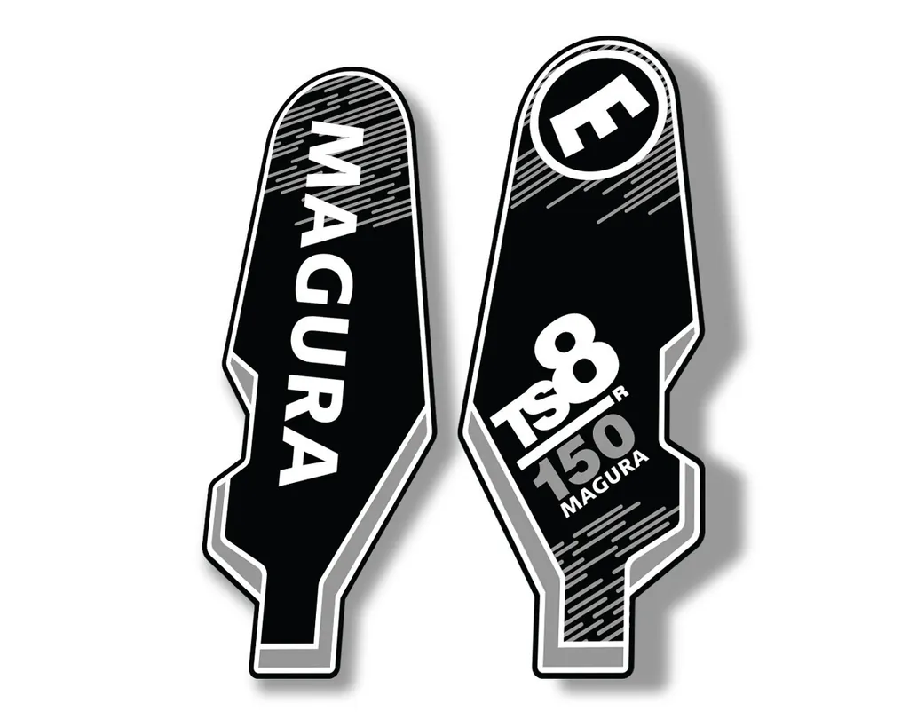 MAGURA TS8 R 150 2013 Suspension Decal Kit Sticker Adhesive Aufkleber White - 1