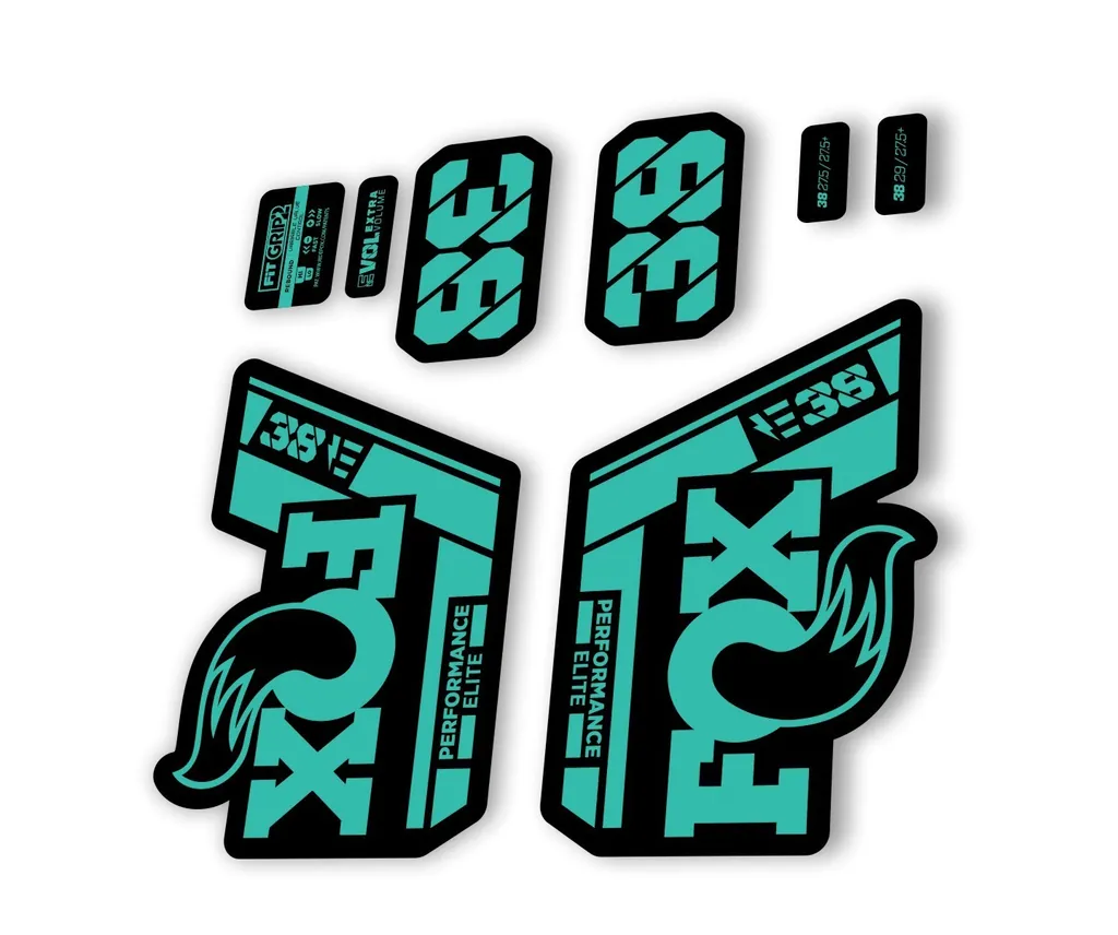FOX 38 P. Elite E Bike 2021 Forks Suspension Factory Decal Sticker Dolphin - 1