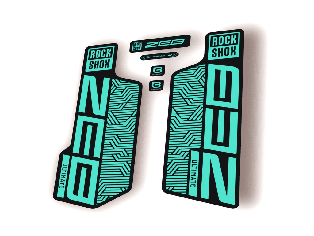 Rock Shox ZEB ULTIMATE 2024 Flight Attendant Bike Cycling Decal Sticker Dolphin - 1