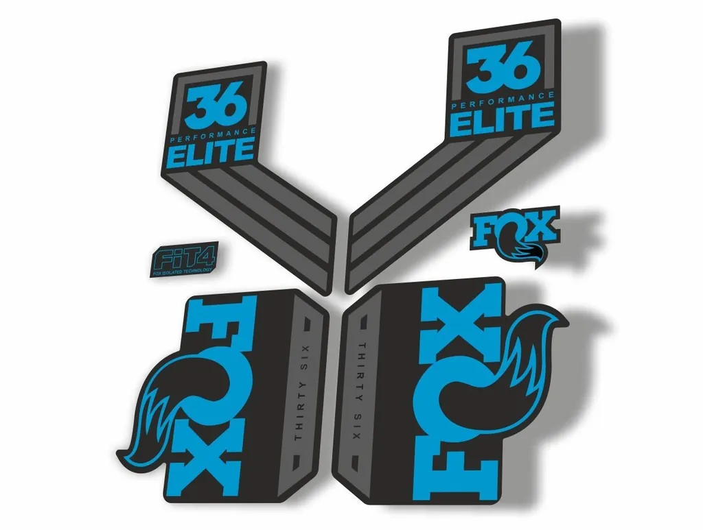 FOX 36 Elite Performance 2017-18 Fork Suspension Factory Decal Sticker Blue 1 - 1