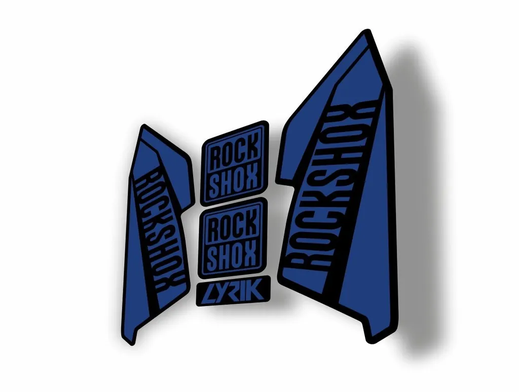 Rock Shox Lyrik 2016 Fork Decal Bike Cycling Sticker Dark Blue - 1