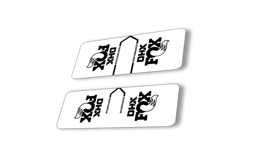 FOX DHX 2022 Performance Rear Shock Suspension Sticker Decal Adhesive Black - 1