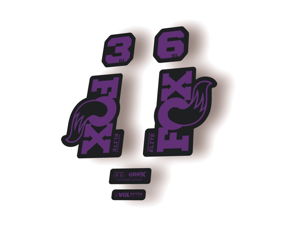 FOX 36 SL Elite 2026 Fork Factory Suspension Decal Sticker Adhesive Purple - 1