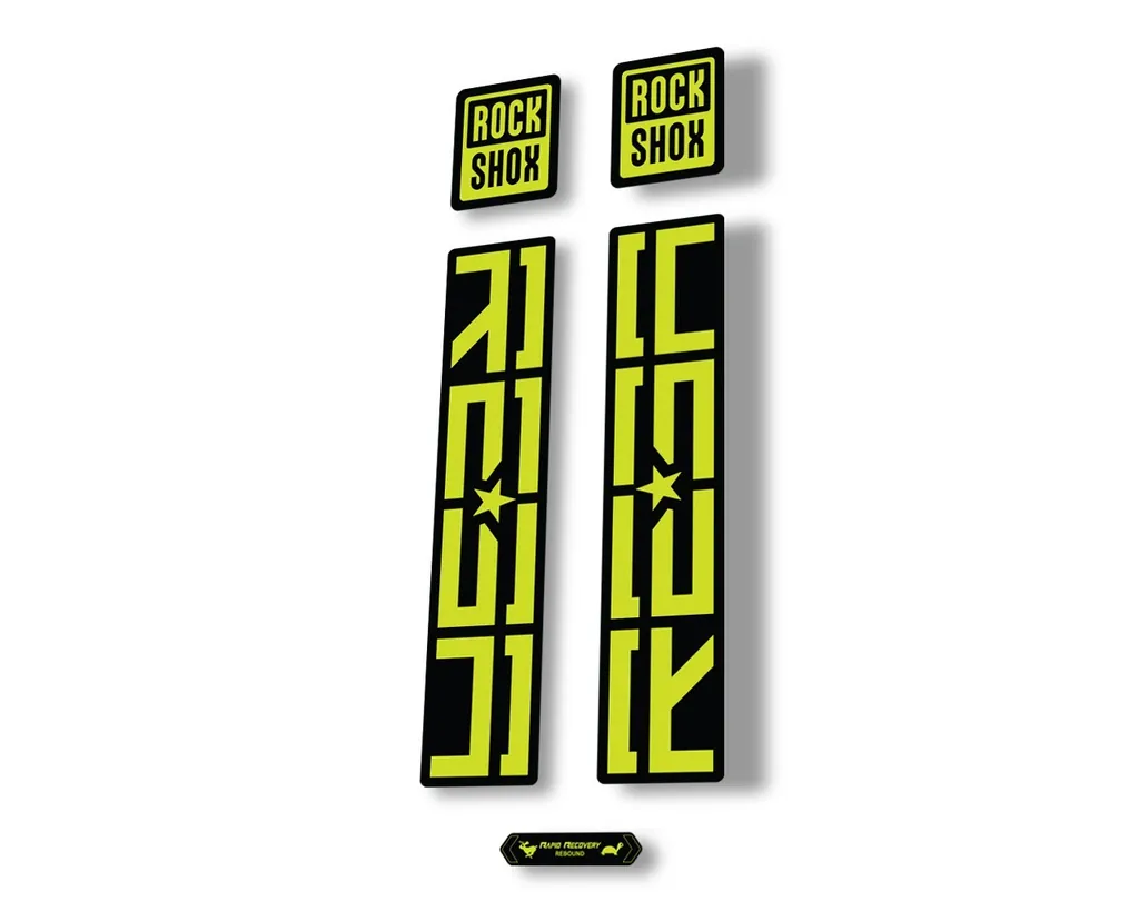 Rock Shox REBA 2020 Fork Decal Mountain Bike Cycling Sticker Adhesive Lime Green - 1