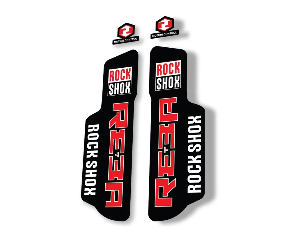 Rock Shox REBA 2006 Fork Decal Kit Mountain Bike Cycling Sticker Adhesive Red - 1