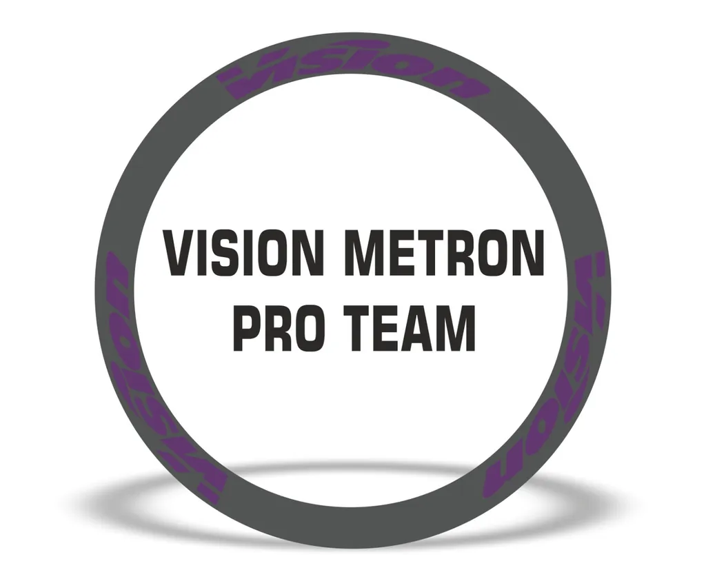 Vision Metron EF Road Bike Rim Decal Wheel Sticker Set Adhesive Purple - 1