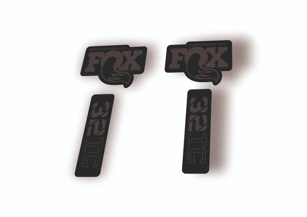 FOX 32 Taper Cast Elite 2024 Fork Suspension Factory Decal Sticker Adhesive Gray - 1