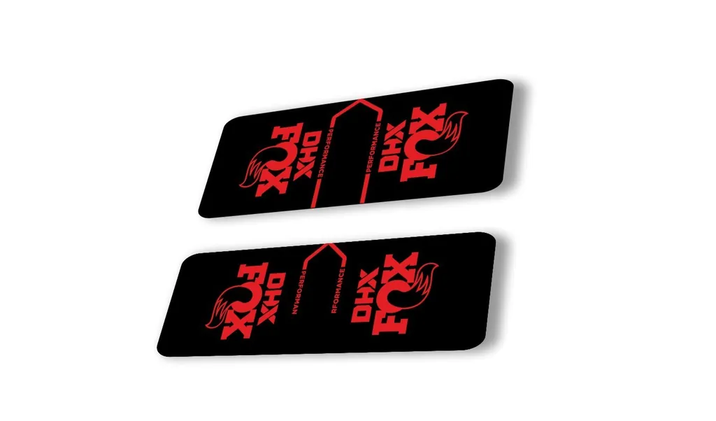 FOX DHX 2022 Performance Rear Shock Suspension Sticker Decal Adhesive Red - 1