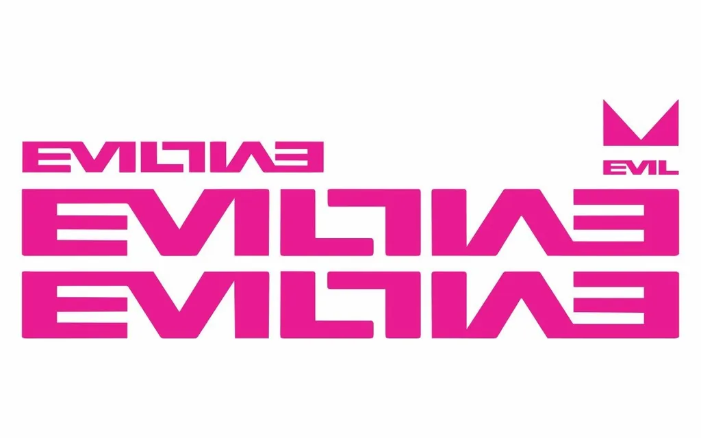Bicycle Vinyl Frame Stickers – Compatible with EVIL Bike Frames – Pink - 1