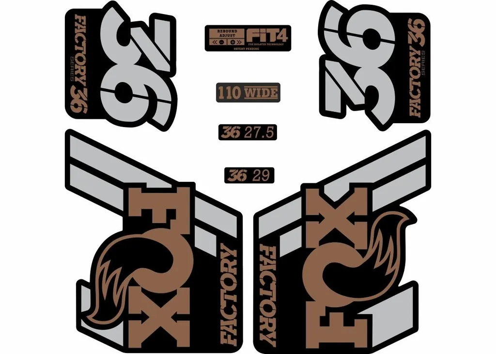 FOX 36 Float 2018-19 Forks Suspension Factory Decal Sticker Adhesive Browny - 1