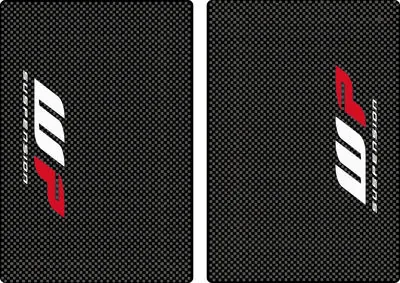 WP Suspension Bike Upper Forks Decal Stickers Graphic Set Adhesive Carbon 2 Pcs - 1