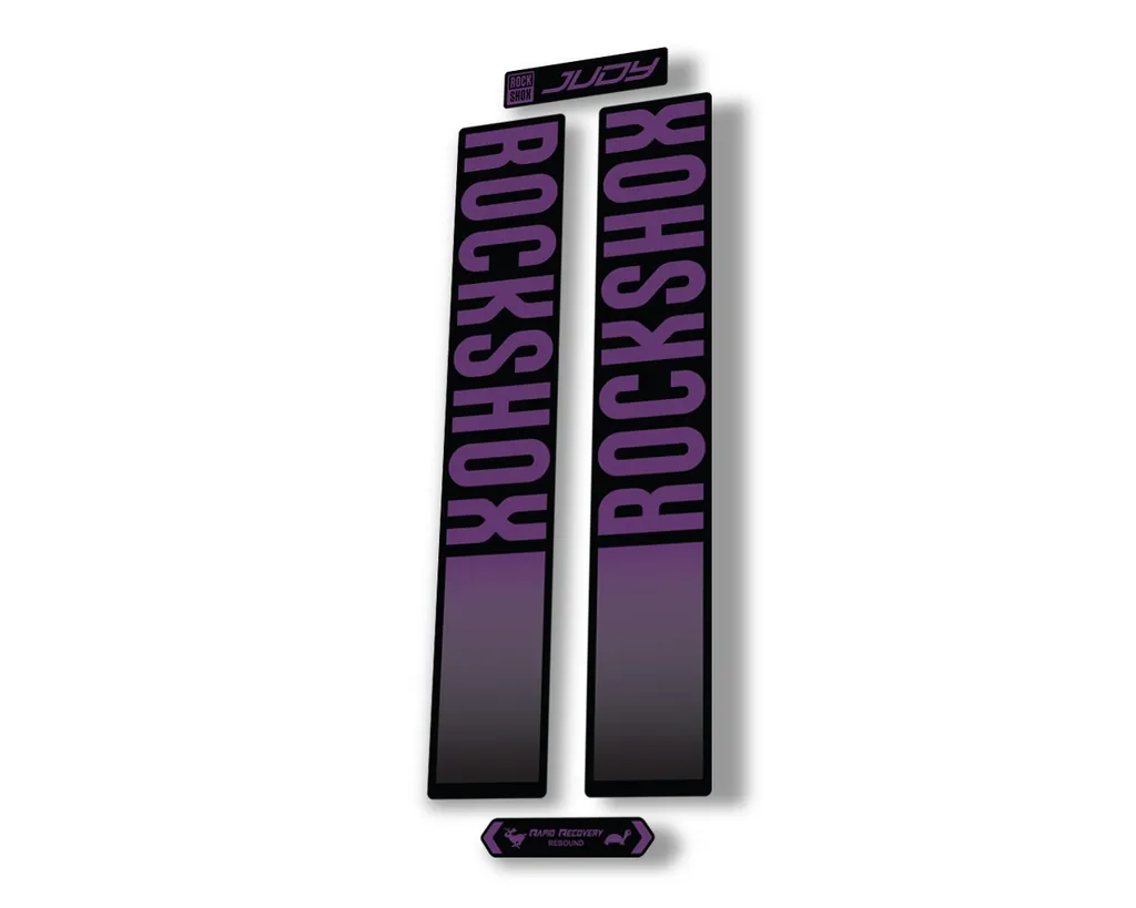 Rock Shox JUDY 2021 Fork Decal Mountain Bike Cycling Sticker Adhesive Purple - 1